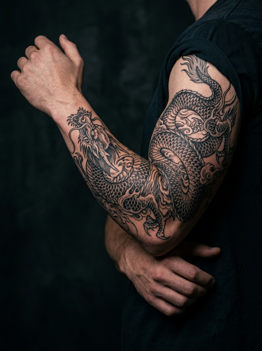 Japanese Irezumi Dragon